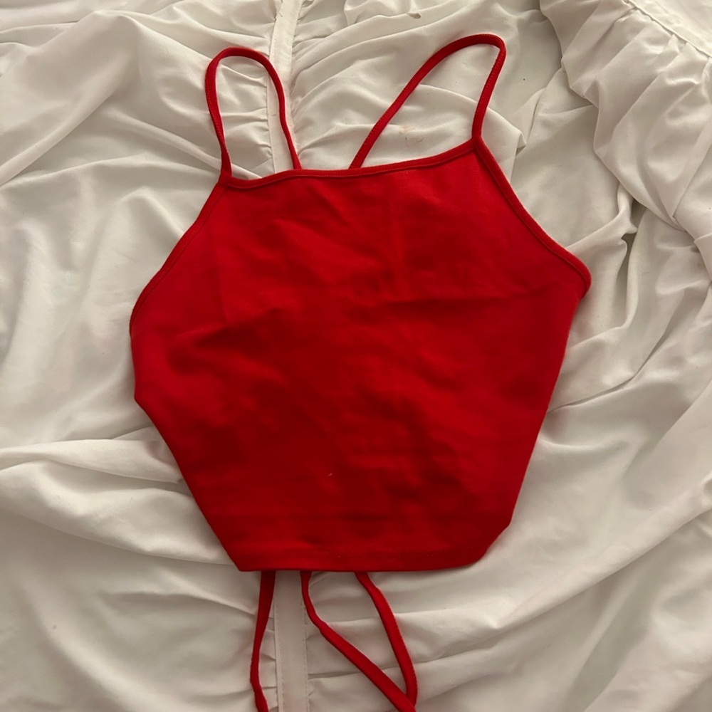 Garage Red Strappy Top
